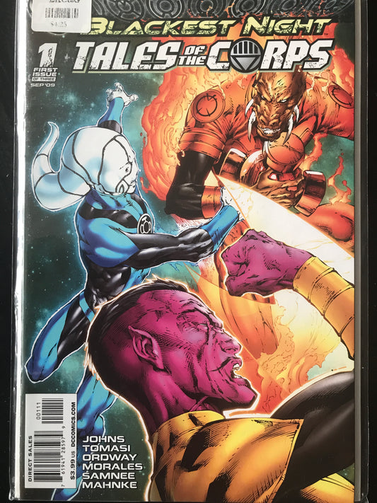 Blackest Night Tales of the Corps (2009) #1-3 Complete Set