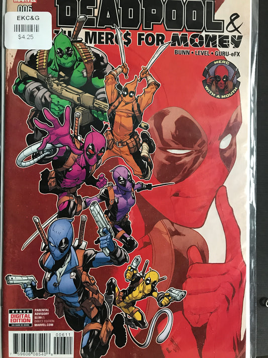 Deadpool and the Mercs for Money (2016 Marvel 2nd Series) #6A