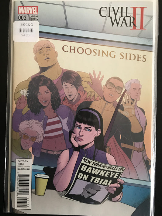 Civil War II Choosing Sides (2016) #3B