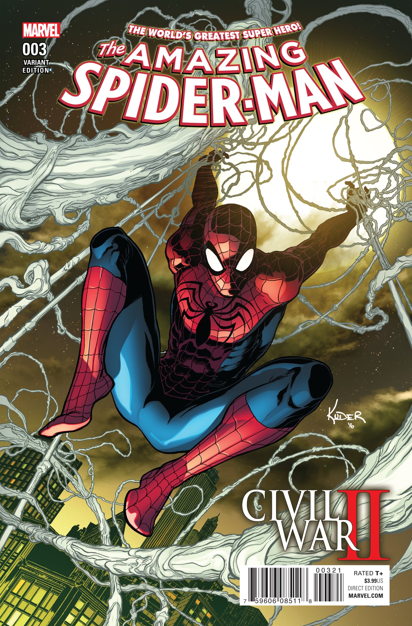 Civil War II Amazing Spider-Man (2016) #3B