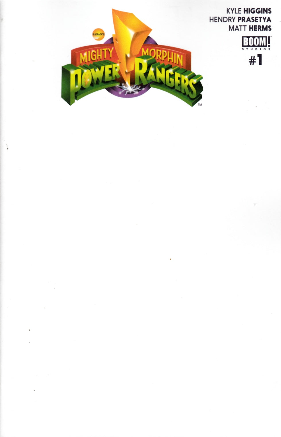 Mighty Morphin Power Rangers (2016 Boom) #1H